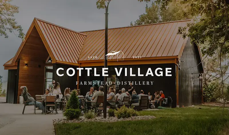 Cottle Village Farmstead + Distillery branding by Atomicdust