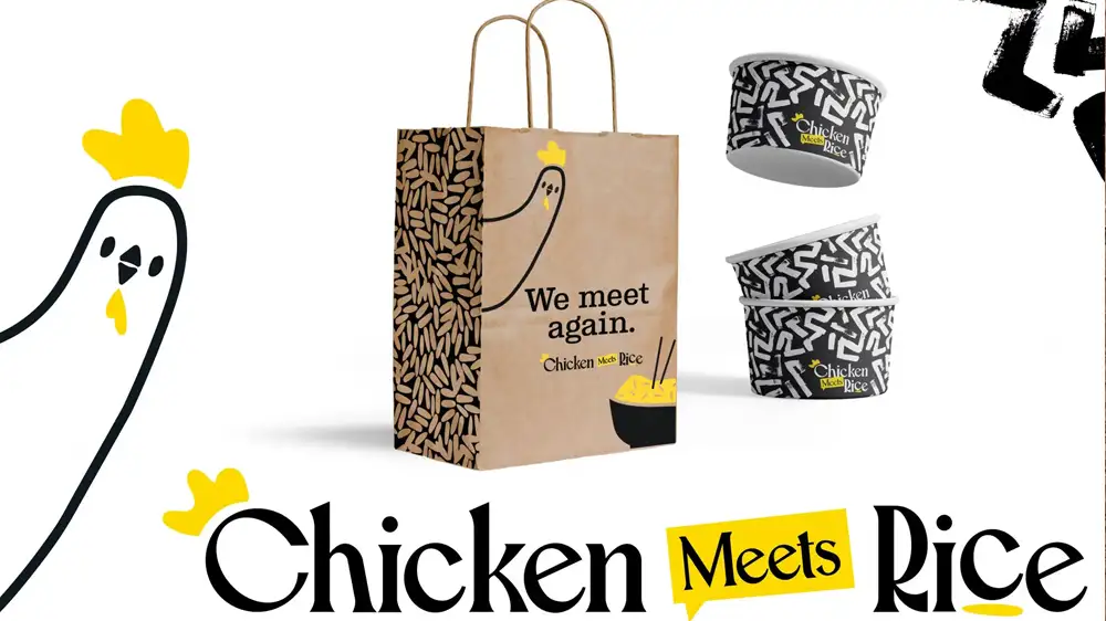 Chicken Meets Rice restaurant branding by Atomicdust