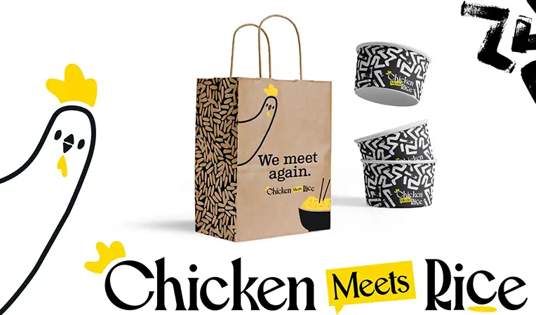 Chicken Meets Rice packaging by Atomicdust