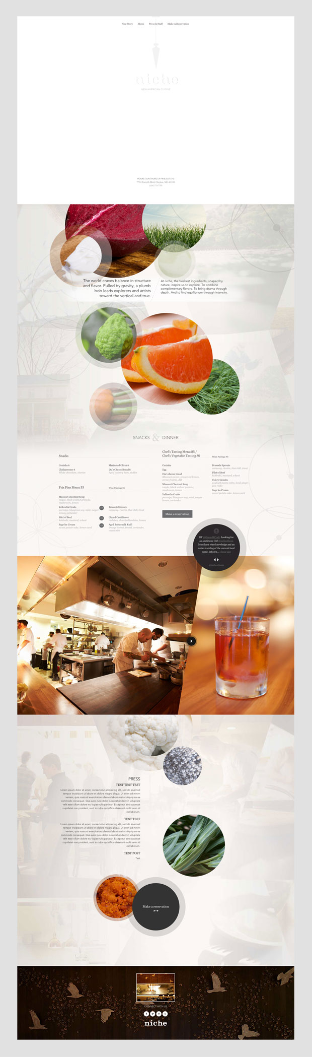 Niche Restaurant Website