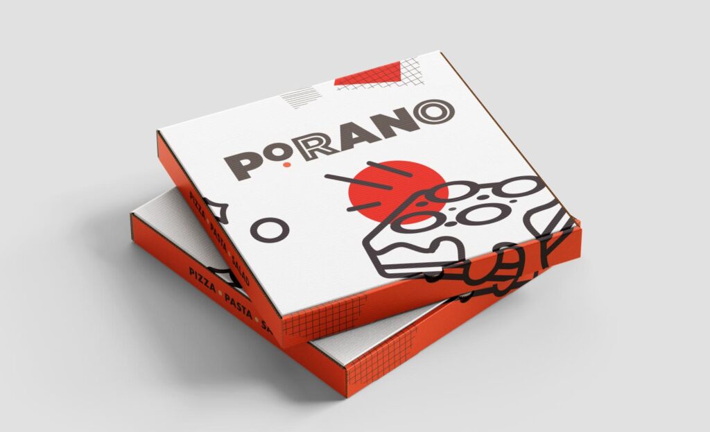 Porano pizza boxes