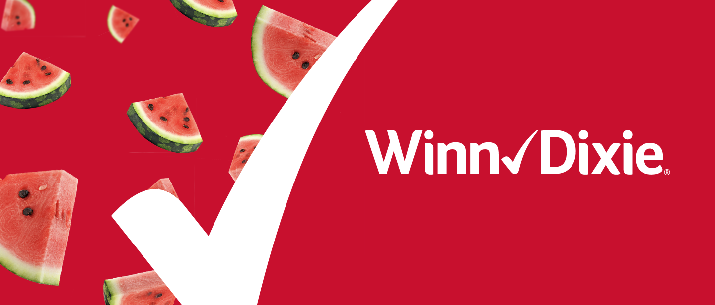 Winn-Dixie branded graphic with watermelons