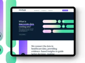 Website design for Trilliant Healthcare, a healthcare analytics company